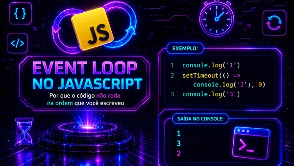Event Loop no JavaScript: por que o código não roda na ordem que você escreveu