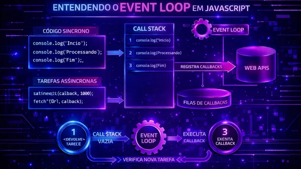 Event Loop no JavaScript: por que o código não roda na ordem que você escreveu
