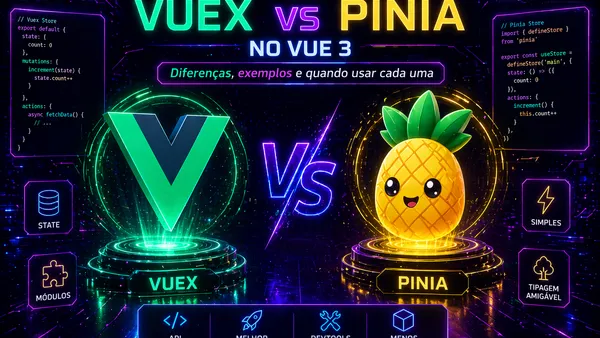 Vuex vs Pinia: Guia Completo de Gerenciamento de Estado no Vue.js
